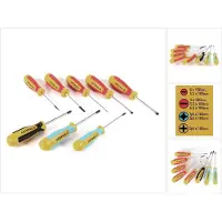 Stanley Magnum Tournevis Set 8 pièces + Boîte de transport ( STA062200 ) (Cruciforme PZ, Escale, Recouvrement cruciforme Phillipps (PH))