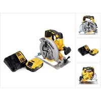 DeWalt Scie circulaire sans fil DCS 570 P1 18 V 184 mm sans balais + 1 batterie 5,0 Ah + chargeur