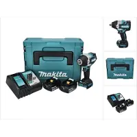 Makita DTW 700 RFJ Visseuse à chocs sans fil 18 V 700 Nm 1/2" XPT Brushless + 2x Batteries 3,0 Ah + Chargeur + Makpac