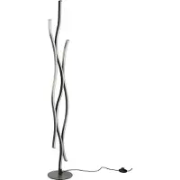 TRIO Lampadaire Blaze noir avec du métal