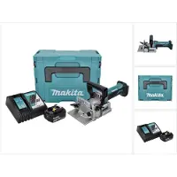 Makita DPJ 180 RF1J 18 V Machine à rainurer sans fil 18 V 100 mm + 1x Batterie 3,0 Ah + Chargeur + Makpac