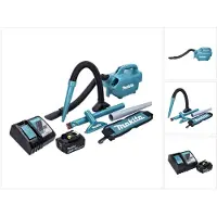 Makita DCL 184 RT1 Aspirateur sans fil 18V - 54 mbar - 0,5 l + 1x Batterie 5,0 Ah + Chargeur