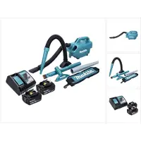 Makita DCL 184 RT Aspirateur sans fil 18 V - 54 mbar - 0,5 l + 2x Batteries 5,0 Ah + Chargeur