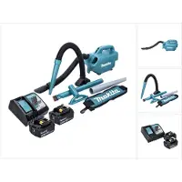 Makita DCL 184 RM Aspirateur à batterie 18 V 54 mbar 0,5 l + 2x batterie 4,0 Ah + chargeur