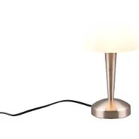 TRIO Lampe à poser RE R59561107 CANARIA E14 4,9 W nickel mat