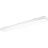 TRIO Plafonnier LED rectangulaire BLANCA blanc 46 W, blanc neutre 5600 lm, plastique, dimensions : 6 x 120 x 17 cm, IP20, RL