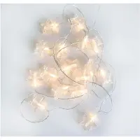 Newgarden Guirlande lumineuse d'extérieur de Noël 4,5 m avec LED 16 lumières - Bianca