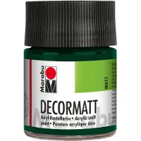 Marabu Peinture acrylique "Decormatt", vert sapin, 50 ml, en pot (50 ml)