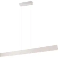 TRIO Suspension LED GALWAY grise 35 W, nuances de blanc, 4200 lm, métal, dimensions : 150 x 150 x 8 cm, IP20,