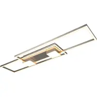 TRIO Plafonnier LED 100x28 Albany acier inoxydable
