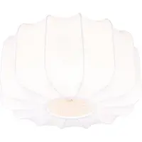 TRIO Leuchten - Japandi Japandi Plafonnier I Plafonnier I Lampe I Lampe Blanc 40cm - Madleine I Salon I Chambre à coucher - Textile Rond - Approprié pour LED E27