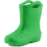 Ladeheid Bottes en caoutchouc Eva Thermo ultra-légères pour enfants (filles et garçons), doublées, modèle KL051 (vert, taille 23)