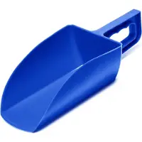 Garronda Pelle à nourriture env. 1000 g - Pelle ergonomique pour nourriture, granulés, litière & engrais - plastique robuste - sans BPA, facile à nettoyer - GD-0153 Bleu