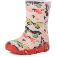 Ladeheid Enfants Filles Garçons Bottes en Caoutchouc Doublées SwkBW (Papillon, 23/24)