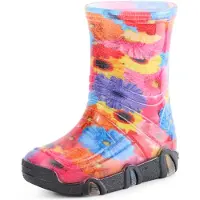 Ladeheid Enfants Filles Garçons Bottes en Caoutchouc Doublées Swk2021BW (Modèle-57, 27/28)