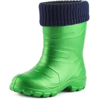 Ladeheid Bottes en caoutchouc Eva Thermo ultra-légères pour enfants (filles et garçons), doublées, LA845KIDS (vert/bleu marine, taille 25 EU)
