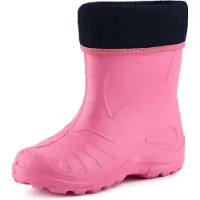 Ladeheid Enfants Filles Garçons Bottes de pluie thermo Eva doublées KL058 (rose clair, 26)
