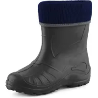 Ladeheid Enfants Filles Garçons Bottes de pluie thermo Eva doublées KL058 (Graphite, 26)