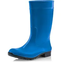 Ladeheid Bottes en caoutchouc pour femmes LA-967 (bleu/noir, 38 UE)