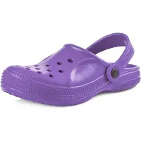 Ladeheid Enfants Filles Garçons Sabots légers Eva Sabots de jardin Chaussures de jardin KL055 (Violet, 30 UE)