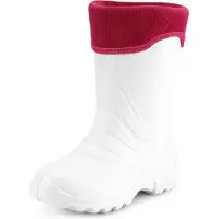 Ladeheid Enfants Filles Garçons Bottes de pluie thermo Eva doublées LA-861 (Blanc/Rose, 32/33)
