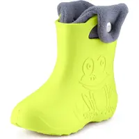 Ladeheid Eva Enfants Garçons Filles Bottes de pluie fourrées LA-CA-04 (Citron vert, 22/23 UE)