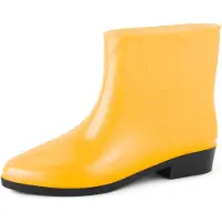 Ladeheid Bottes courtes en caoutchouc pour femmes LAZT201801 (jaune, 38 UE)