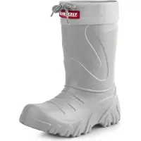 Ladeheid Bottes en caoutchouc d'hiver Eva Thermo ultra-légères pour enfants (filles et garçons), doublées, LA-835 (gris, 22/23 EU)