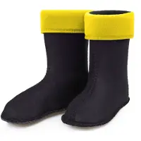 Ladeheid - Chaussettes chaudes pour bottes en caoutchouc pour filles et garçons - Chaussettes intérieures pour les modèles LA-KL-EVA-Kids, KL050 et KL045 (Sonnig, taille 22 EU)