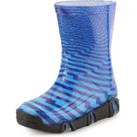 Ladeheid Enfants Filles Garçons Bottes en Caoutchouc Doublées Swk2021BW (Modèle-56, 25/26)
