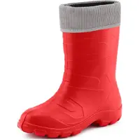 Ladeheid Femmes Thermo Eva Bottes en caoutchouc poids plume LALMG879 (Rouge88/Gris, 36)