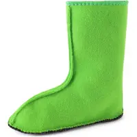 Ladeheid Enfants Filles Garçons Chaussettes Chauffantes pour Bottes en Caoutchouc LA-CA-10 LA-CA-11 (Vert, 26/27 EU)