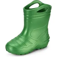 Ladeheid Kinder Mädchen Jungen federleichte Eva Gummistiefel KL051-S (Vert émeraude, 34 EU)