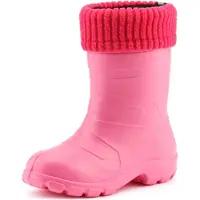 Ladeheid Bottes en caoutchouc Eva Thermo ultra-légères pour enfants (filles et garçons), doublées, LA845KIDS (Rose1025/Rose, 35)