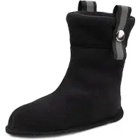 Ladeheid Enfants Bottes de Caoutchouc Chaussettes de Bottes avec Fermeture Chaussettes Chauffantes pour Bottes de Pluie LA-CA-01 LA-CA-03 LA CA-04 (Noir, 26/27 EU)