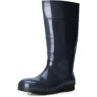 Ladeheid Bottes PVC pour hommes LA-914 (Navy, 46)