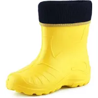 Ladeheid Enfants Filles Garçons Bottes en caoutchouc légères Eva Thermo Doublées KL058 (Sonnig, 28)