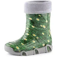 Ladeheid Kinder Mädchen Jungen Gummistiefel gefüttert Swk 102 (Gras, 25/26 EU)