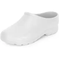 Ladeheid Sabots légers Eva pour femmes et hommes, sabots de jardin, chaussures de jardin LADW001 (blanc, 36)