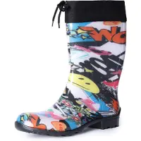 Ladeheid Bottes en caoutchouc pour femmes LA-968 (journal, 39)