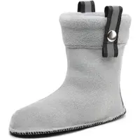 Ladeheid Enfants Bottes de Caoutchouc Chaussettes de Bottes avec Fermeture Chaussettes Chauffantes pour Bottes de Pluie LA-CA-01 LA-CA-03 LA CA-04 (Gris, 26/27 EU)