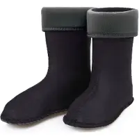 Ladeheid - Chaussettes chaudes pour bottes en caoutchouc pour filles et garçons - Chaussettes intérieures pour les modèles LA-KL-EVA-Kids, KL050 et KL045 (graphite, taille 24 EU)