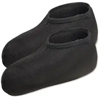 Ladeheid Enfants Chaussettes de Bottes Chaussettes Chauffantes pour Bottes de Pluie LA40-251 (Noir, 26/27 EU)