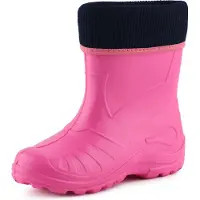 Ladeheid Enfants Filles Garçons Bottes de pluie thermo Eva doublées KL058 (Rose, 33)