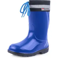 Ladeheid Kinder Mädchen Jungen Bottes en caoutchouc avec manchette LA-972 (bleu/noir, 33 UE)