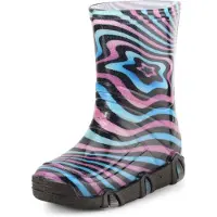 Ladeheid Enfants Filles Garçons Bottes en Caoutchouc Doublées Swk2021BW (Modèle-51, 31/32)