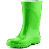 Ladeheid Bottes en PVC pour enfants (filles et garçons) , bottes de pluie KL002BW (vert, 25/26 EU)