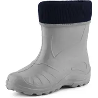 Ladeheid Enfants Filles Garçons Bottes de pluie thermo Eva doublées KL058 (Gris, 25)