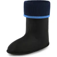 Ladeheid - Chaussettes chaudes pour bottes en caoutchouc, filles et garçons, à porter à l'intérieur des bottes KL058 (bleu clair, taille 30 EU)