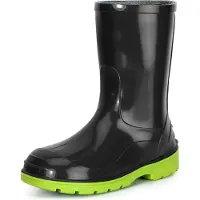 Ladeheid Kinder Mädchen Jungen Regenstiefel LA-939 (Noir/Vert, 22 UE)